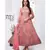 Dark Peach Embroidered Net Anarkali Salwar Suit