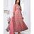 Dark Peach Embroidered Net Anarkali Salwar Suit