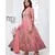 Dark Peach Embroidered Net Anarkali Salwar Suit