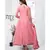 Dark Peach Embroidered Net Anarkali Salwar Suit