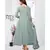 Grey embroidered net Anarkali Suit