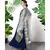 Blue Embroidered Faux Georgette Salwar
