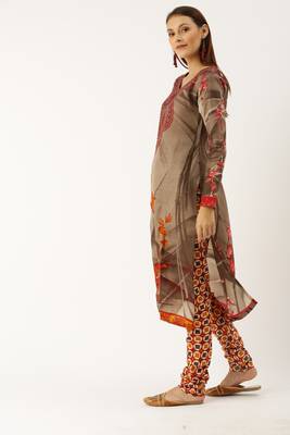 Green printed cotton salwar 4