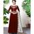 Maroon Embroidered Faux Georgette Anarkali Suit