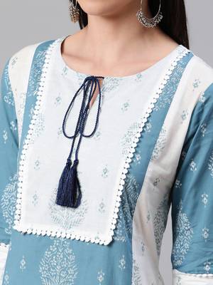 White printed cotton kurtas-and-kurtis 4