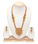 Wedding golden long necklace set Multicolour