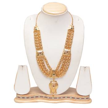 South Indian golden long haram set 1