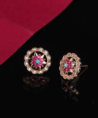 Gold Plated Studded Earring 1