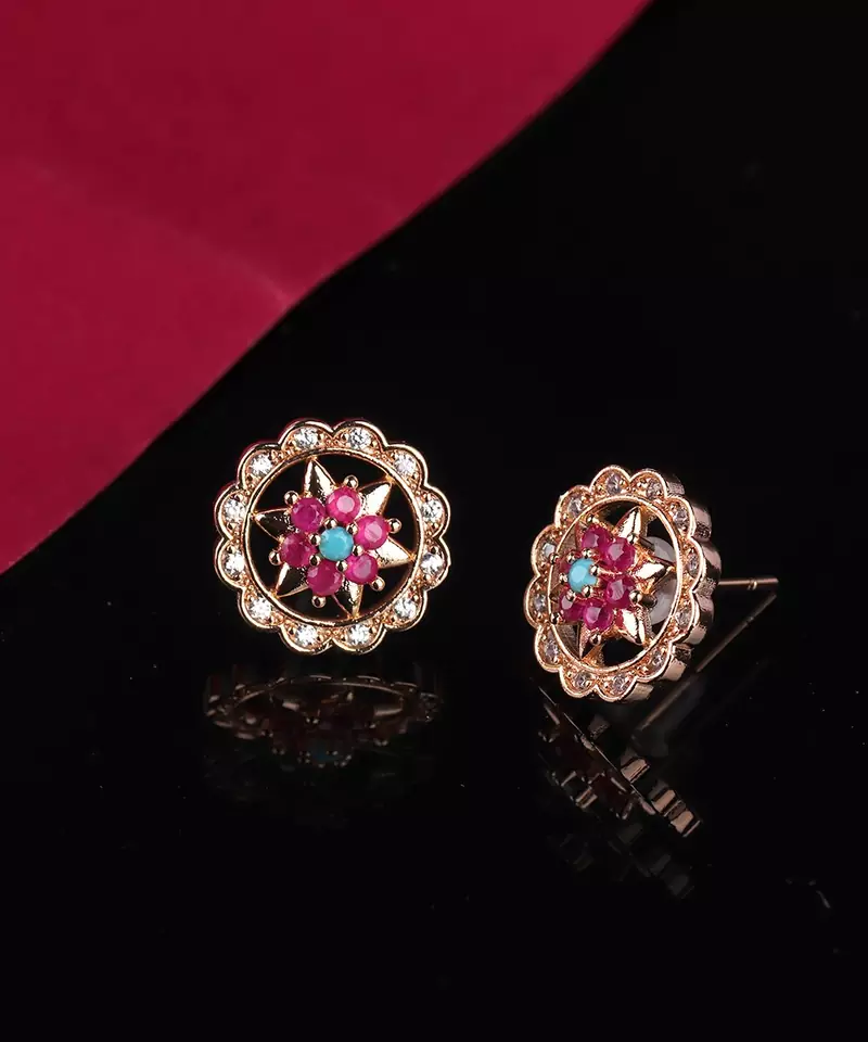 Gold plated Studded Earring