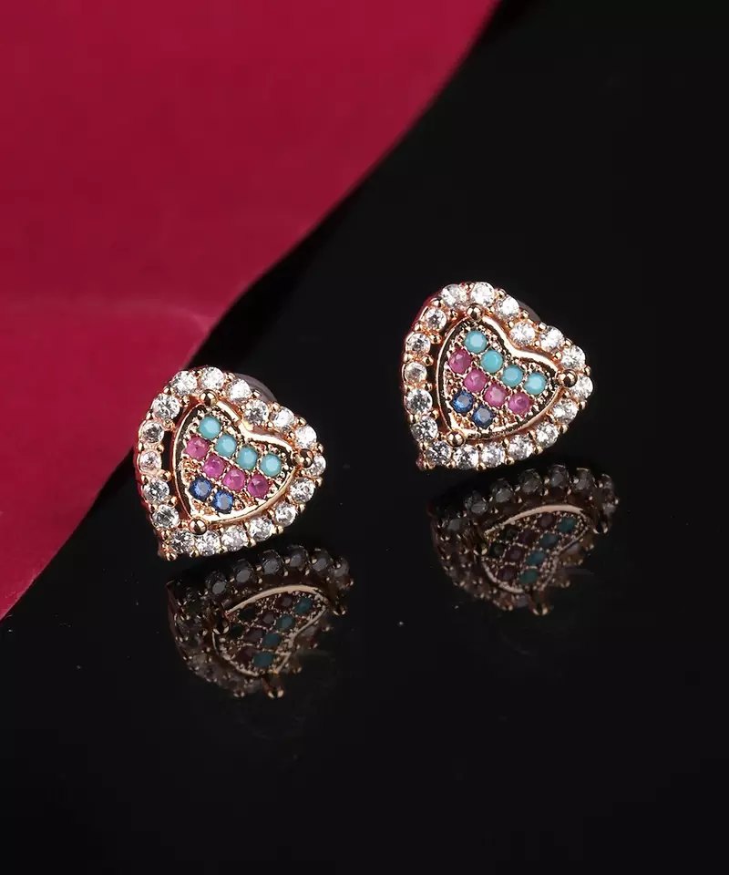 Gold plated Studded Earring