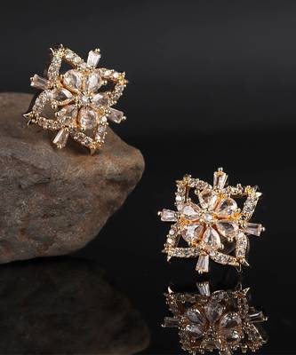 Gold Plated Studded Earring 1