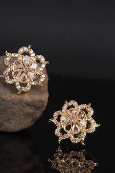 Gold plated Studded Earring