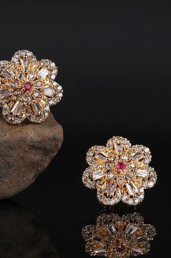 Gold plated Studded Earring