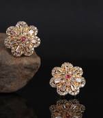 Gold plated Studded Earring