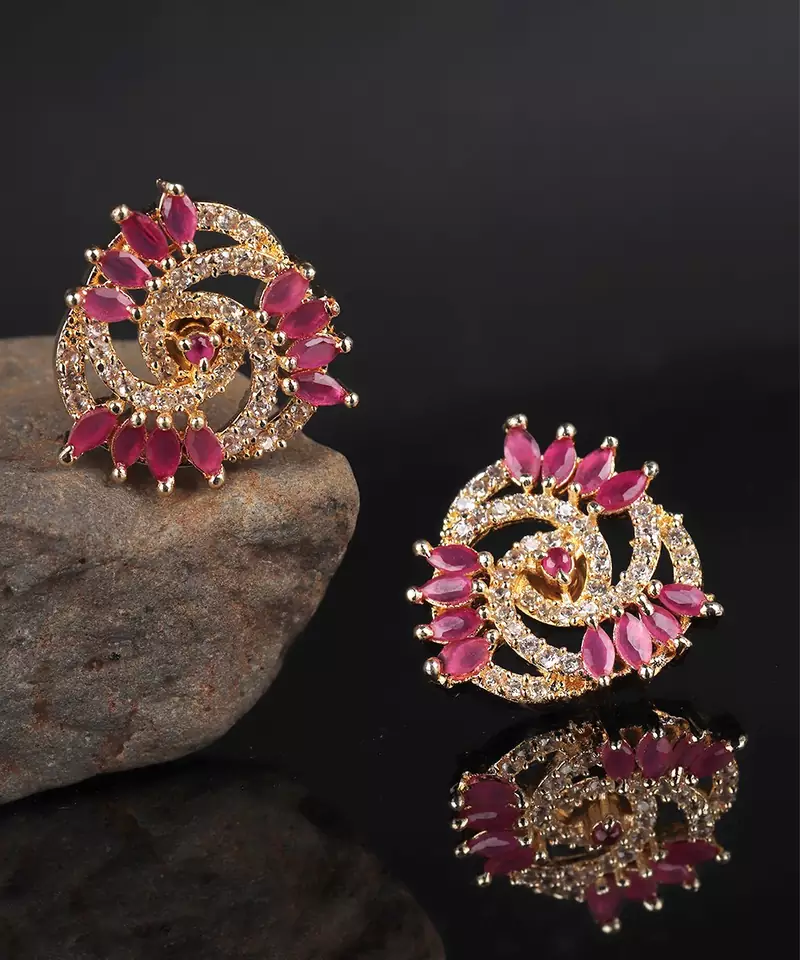 Gold plated Studded Earring
