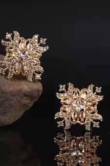 Gold plated Studded Earring