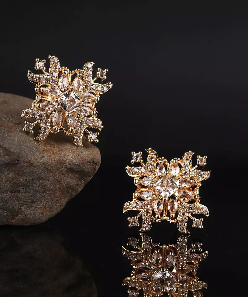 Gold plated Studded Earring