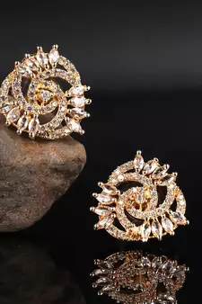 Gold plated Studded Earring