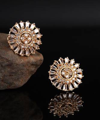 Gold Plated Studded Earring 1