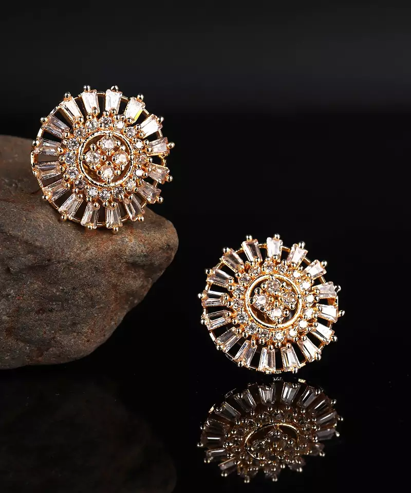 Gold plated Studded Earring