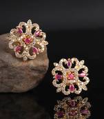 Gold plated Studded Earring