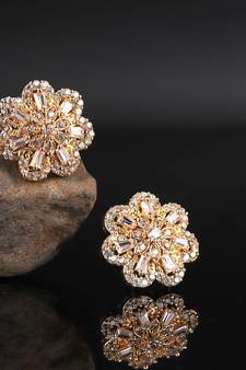 Gold plated Studded Earring