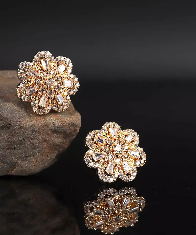 Gold plated Studded Earring