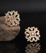 Gold plated Studded Earring