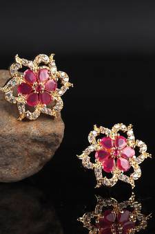 Gold plated Studded Earring