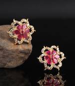 Gold plated Studded Earring