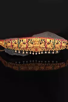 Gold plated Studded kamarband