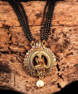 Gold Plated Mangalsutra With Motif 1