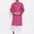 Purple plain cotton men-kurtas