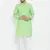 Green plain cotton men-kurtas