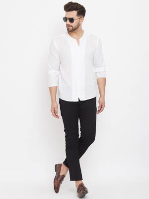 White plain cotton men-kurtas 2