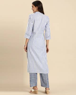 Blue printed cotton ethnic-kurtis 2