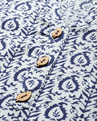 White printed cotton ethnic-kurtis 5