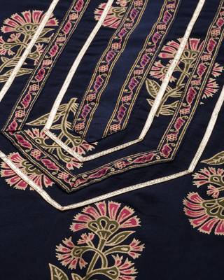 Blue printed cotton ethnic-kurtis 5