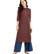  Blue printed cotton ethnic-kurtis