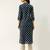 Blue printed cotton ethnic-kurtis