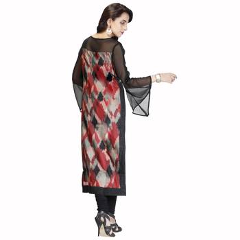 Black embroidered silk kurtas-and-kurtis 2