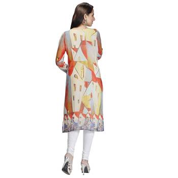 Multicolor printed georgette kurtas-and-kurtis 2