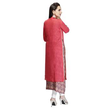 Pink embroidered georgette kurtas-and-kurtis 2