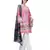 Pink Floral Print crepe Unstitched Salwar  Kameez