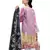 Pink Floral Print crepe Unstitched Salwar  Kameez
