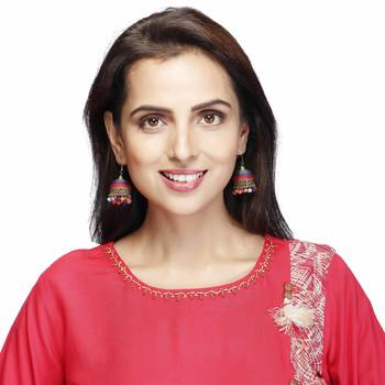 Pink printed cotton kurtas-and-kurtis 5