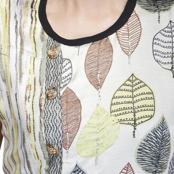Black printed georgette kurtas-and-kurtis 5