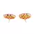 Green Gold Plated Stone Earrings