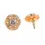 White Gold Plated Stone Earrings