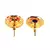 Black Gold Plated Stone Earrings